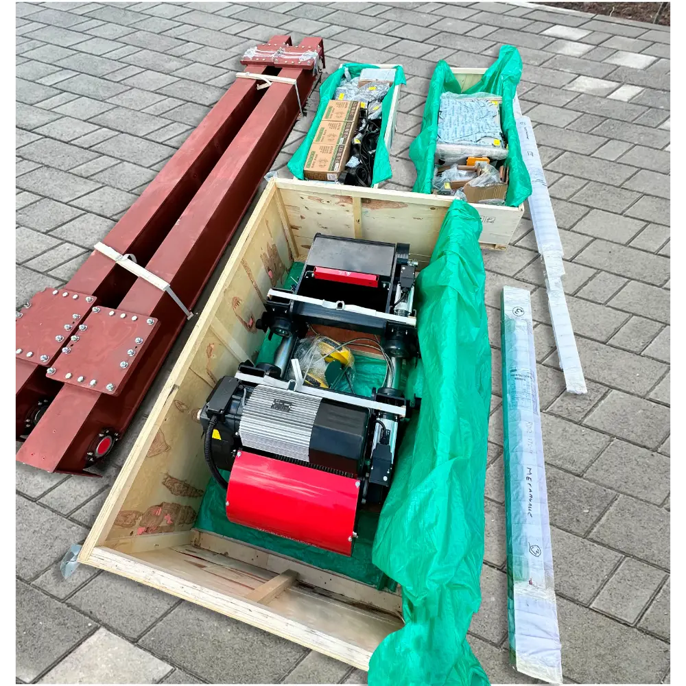 Крановый комплект на мостовой однопролетный подвесной кран г/п 5 т, пролет 12 м, высота подъема 50,5 м — изображение 2